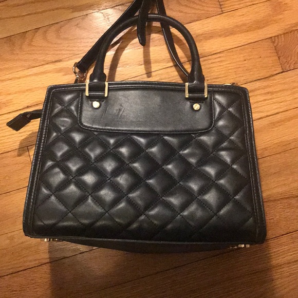 Michael Kors black leather quilted purse - Picture 2 of 3